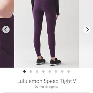 lululemon athletica Women's Purple Leggings